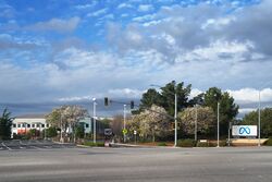 Markas besar Meta di Menlo Park, California.