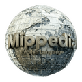 Logo Mippedia yang bertuliskan "MippediA" dengan markah "English Language" di bawah nya, dalam bentuk bola dunia yang telah di gunakan sejak 13 Desember tahun 2022 oleh Mippedia Community sebagai logo utama untuk proyek Mippedia bahasa Inggris.
