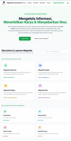 Tangkapan layar situs web Mippedia Community pada 31 mei tahun 2025